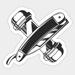 Barber shop sticker. Sticker